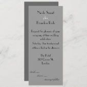 Faire-part de mariage de logo moderne (Devant / Derrière)