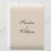 Faire-part de mariage de look cuir (Dos)