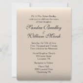 Faire-part de mariage de look cuir (Devant)