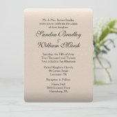 Faire-part de mariage de look cuir (Debout devant)