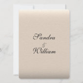 Faire-part de mariage de look cuir (Dos)