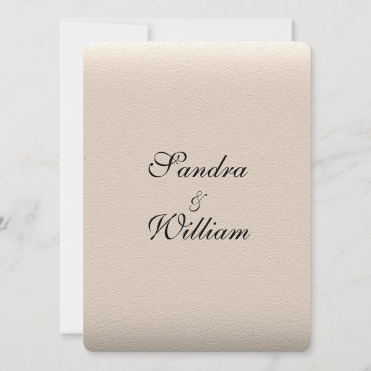 Faire-part de mariage de look cuir (Dos)
