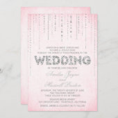 Faire-part de mariage de look Parties scintillant  (Devant / Derrière)