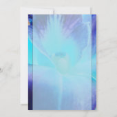 Faire-part de mariage de l'orchidée bleue (Dos)