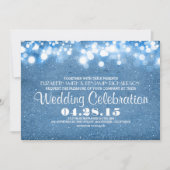 faire-part de mariage de lumières de chaîne de par (Devant)