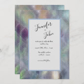 Faire-part de mariage de lunette Iridescente moder (Devant / Derrière)