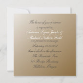 Faire-part de mariage de lunettes de champagne cla (Dos)