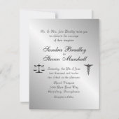 Faire-part de mariage de l'Union du droit et de la (Devant)