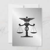 Faire-part de mariage de l'Union du droit et de la (Dos)