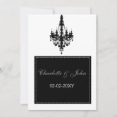 Faire-part de mariage de lustre (Devant)