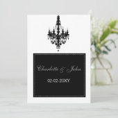 Faire-part de mariage de lustre (Debout devant)