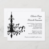 Faire-part de mariage de lustre (Devant / Derrière)