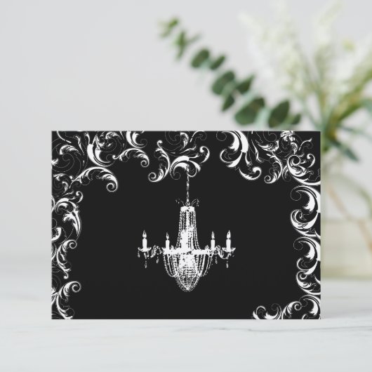 Faire-part de mariage de lustre Fancy (Debout devant)