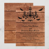 Faire-part de mariage de lustre Halloween Barne (Devant / Derrière)