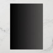 Faire-part de mariage de luxe de flacons d'or (Verso)