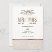 Faire-part de mariage de M. et Mme Champange Spark (Devant)