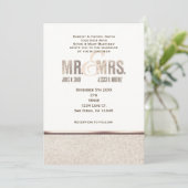Faire-part de mariage de M. et Mme Champange Spark (Debout devant)