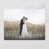 Faire-part de mariage de M. + Mme (Devant)