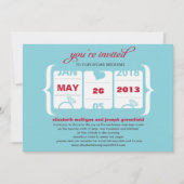 Faire-part de mariage de machine à sous (Devant)