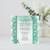 Faire-part de mariage de marbre et de vigne (Debout devant)