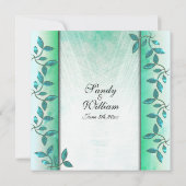 Faire-part de mariage de marbre et de vigne (Dos)