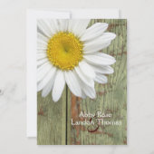 Faire-part de mariage de marguerite de pays et en (Dos)