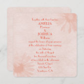 Faire-part de mariage de marguerite douce (Devant / Derrière)