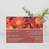 Faire-part de mariage de marié et marié. (Debout devant)