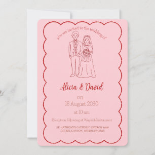 Faire-part de mariage de mariée et de chambre de d