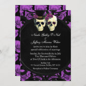 Faire-part de mariage de mariée et de champignon d (Devant / Derrière)