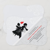 Faire-part de mariage de mariée et de mariée (Devant / Derrière)