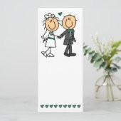 Faire-part de mariage de mariée et de mariée (Debout devant)