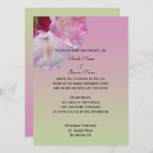 faire-part de mariage de mariée et mariée (Devant / Derrière)