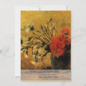faire-part de mariage de mariés. van Gogh (Dos)