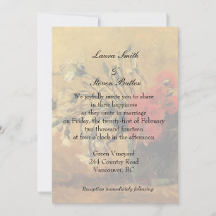 faire-part de mariage de mariés. van Gogh