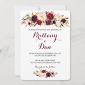 Faire-part de mariage de Marsala (Devant)