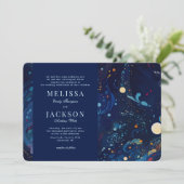 Faire-part de mariage de minuit (Debout devant)