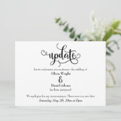 Faire-part de Mariage de mise à jour du script rep (Debout devant)