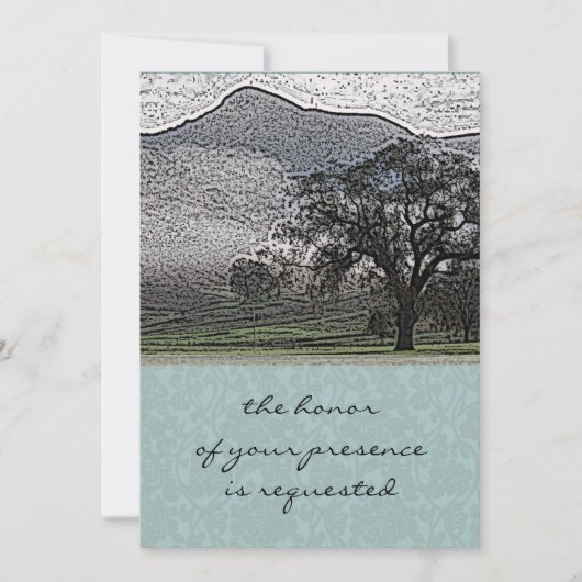 Faire-part de mariage de Misty Mountain (Devant)