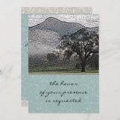 Faire-part de mariage de Misty Mountain (Devant / Derrière)