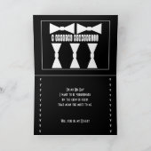 Faire-part de mariage de mon témoin - Nœuds papill (Intérieur)