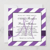 Faire-part de mariage de monogramme de ruban de ru (Dos)