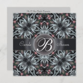 Faire-part de mariage de monogramme du ciel de l'I (Devant / Derrière)