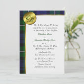 Faire-part de mariage de monogramme planté de Forb (Debout devant)