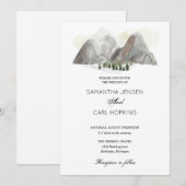 faire-part de mariage de montagne (Devant / Derrière)