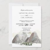 faire-part de mariage de montagne (Devant)