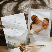 Faire-part de mariage de montagne