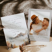 Faire-part de mariage de montagne