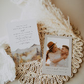 Faire-part de mariage de montagne