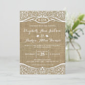 Faire-part de mariage de motif de vigne (Debout devant)